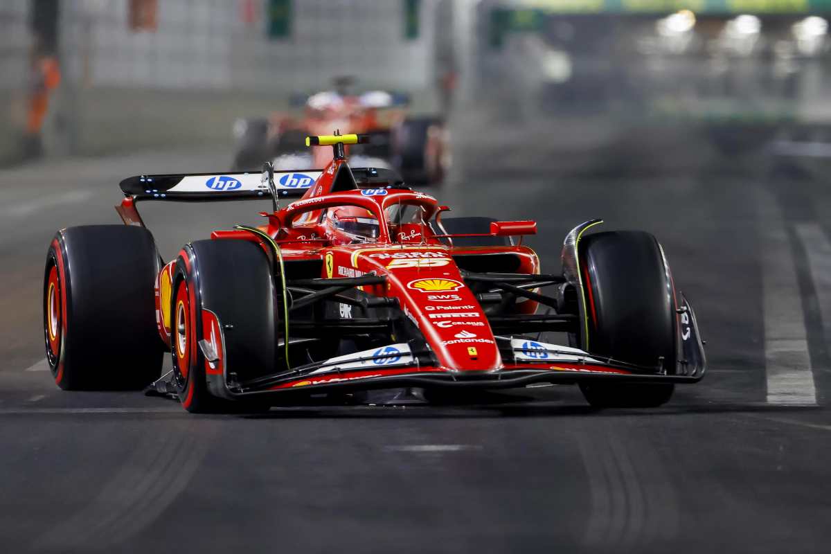 Carlos Sainz in pista